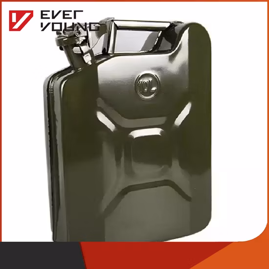 5 Gal 20L Jerry Can 20 Litre Gasoline Oil Fuel Can Gas Storage Steel Tank